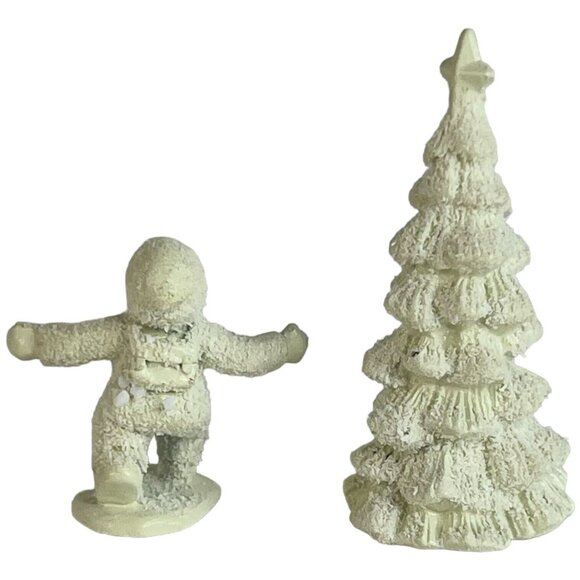 Dept 56 Snowbabies Miniatures Pewter Frosty Frolic Handpainted 4 Piece 7613-9 - Picture 4 of 13